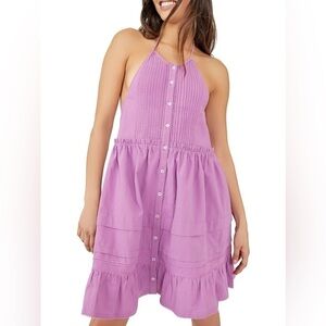 NWT FREE PEOPLE Desert Days Halter Mini  Dress XL